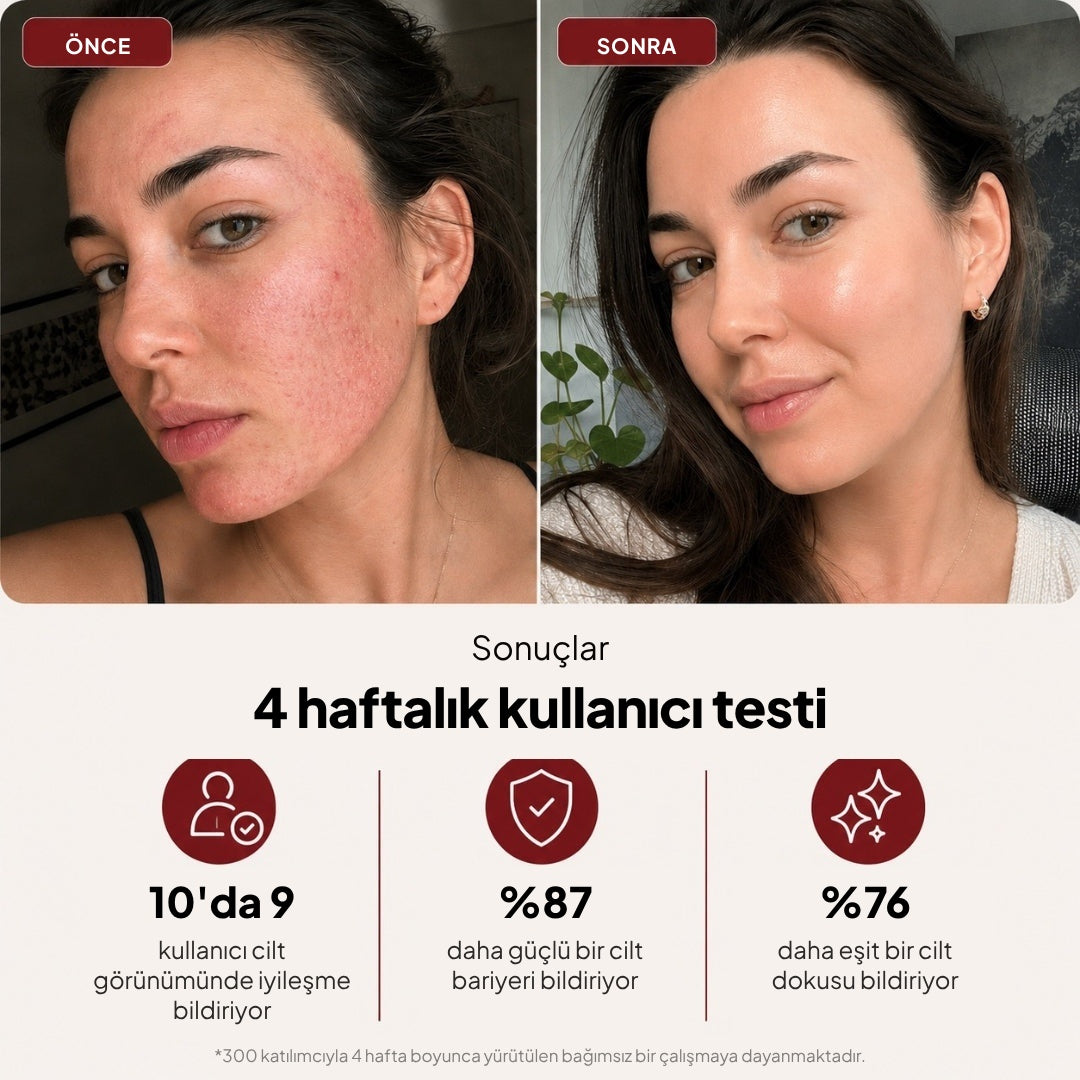 4 haftalık kullanıcı testi sonuçları, önce ve sonra karşılaştırması