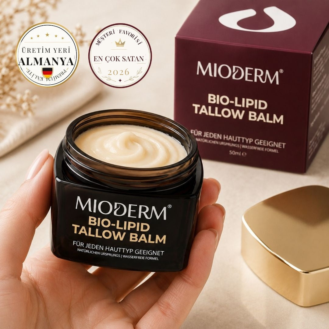 MIODERM Bio-Lipid Tallow Balm 50 ml, kutusuyla birlikte, Almanya üretimi rozeti